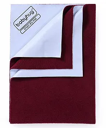 Babyhug Smart Dry Bed Protector Sheet Medium - Maroon