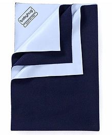 Babyhug Smart Dry Bed Protector Sheet Medium - Navy