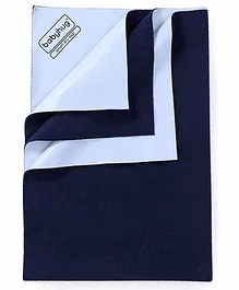 Babyhug Smart Dry Bed Protector Sheet Medium - Navy