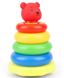 Ratnas Squeaky Stacking Ring Toy of 7 Pieces (Colour May Vary)