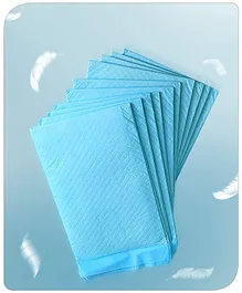 Babyhug Disposable Diaper Changing Mat Medium 10 Pieces - Blue
