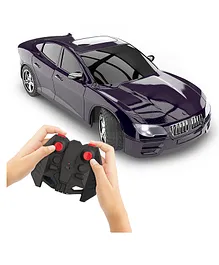 Mirana USB Rechargeable Racing RC Car with Nitro Booster High Speed Remote Control Toy Gift  -  Dark Purple