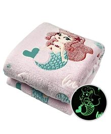 Glow in The Dark Mermaid Blanket for Pink