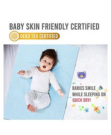Quick Dry Bed Protector Small - Sky Blue