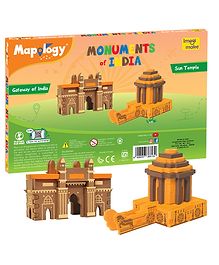 Imagi Make Mapology Monuments of India Sun Temple & Gateway of India Multicolour - 30 Pieces