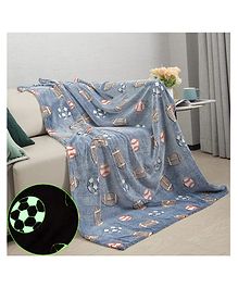 FunBlast Glow in The Dark Blanket for Boys & Girls  Grey