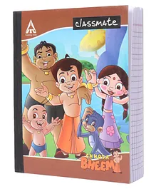 Classmate Hard Cover Double Ruled Notebook Engine Print (Color And Print May Vary)- 76 Pages