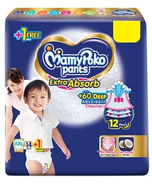 MamyPoko Extra Absorb Pant Style Diaper XXLarge - 15 Pieces