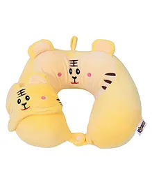 Toyshine Soft Memory Foam Insert and Cute Animal Plush Pillow Cover - Yellow