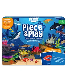 Skillmatics Floor Puzzle & Game - Piece & Play Underwater Animals Jigsaw Puzzle (48 Pieces 2 x 3 feet) Ages 3 to 7