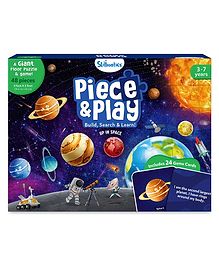 Skillmatics Floor Puzzle & Game : Piece & Play Up in Space Fun & Educational 48 Piece Jigsaw Puzzle