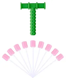 Safe-O-Kid Biting Skills Safely Texture Chewy Tube With Disposable Mouth Care Swab