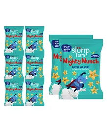 Slurrp Farm Healthy Snacks for Kids, Mighty Puff Cheese & Herbs Pack of 8 - 20 g Each