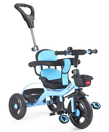 Babyhug Plug & Play Gladiator Tricycle With Parental Push Handle & Cushion Seat - Blue