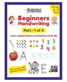 Beginners Handwriting Part 1 of 3 Lines Capital Letters and Numbers - English