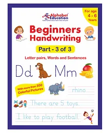 Beginners Handwriting Part 3 of 3 Workbook - English