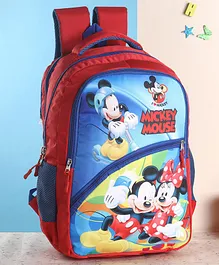 Mickey Mouse And Friends Kids School Bag - Height 18 Inches (Print and Color May Vary)