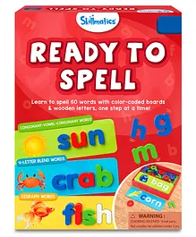 Skillmatics Ready to Spell - Educational Toy for Preschoolers Stage-Based Learning to Improve Vocabulary & Spelling Gifts for Ages 4 to 7