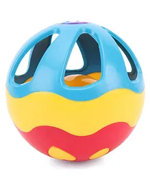 Ratnas Melodious Rattle Ball - Blue & Red (Smiley Color May Vary)