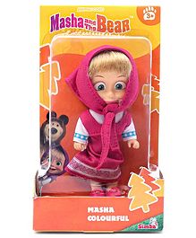 Masha And The Bear Masha Doll Pink - Height 12 cm