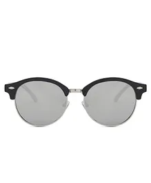 Intellilens Round UV Protection Polarized Sunglasses Goggles - Silver