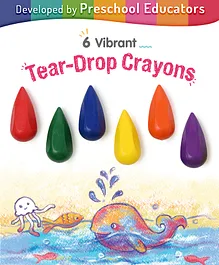 Intelliskills Tear Drop Crayons - Multicolour