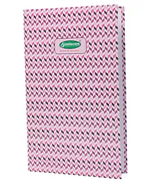 Sunadaram Case Bound Big Long Book 1 Quire Pink  - 72 Pages