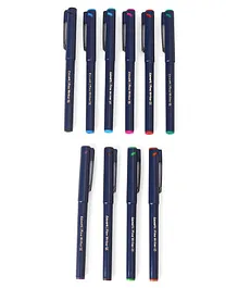 Luxor Finewriter 05 mm Pens Pack Of 10 - Multicolour