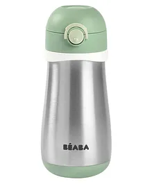 Beaba Stainless Steel Spout Bottle Green - 350 ml
