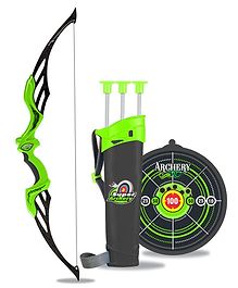 Big Size Heavy Duty Bow and Arrow Set  - Green & Black