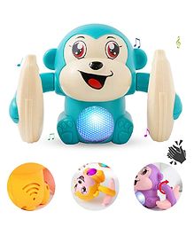 Enorme Dancing and Spinning Rolling Doll Tumble Banana Monkey Toy Voice Control with Musical Sound  Light and Sensor - (Color May Vary)