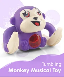 Tumbling Monkey Musical Toy - Purple