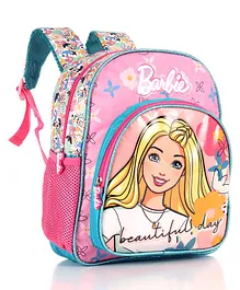Barbie School Bag Pink Height 12 Inches (Print May Vary)