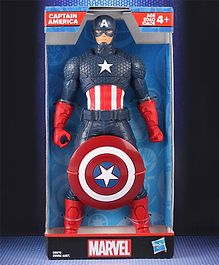 Marvel Avengers Captain America Action Figure Toy Blue & Red- Height 24.5cm