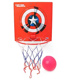 Marvel Captain America Basket Ball Set - Red