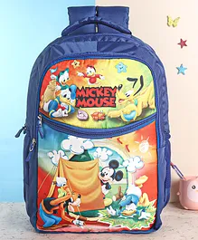 Mickey Mouse And Friends Kids School Bag Blue - 18 Inches (Color and Print May Vary)