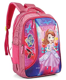 Sofia the First Kids School Bag Pink -  18 Inches (Color and Print May Vary)