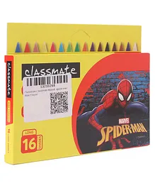 Classmate Marvel Spider Man Wax Crayons 16 Shades - Multicolor