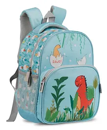 Vismiintrend  Dinosaur Print School Bag  for Kids Blue - 12 Inches