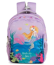 Vismiintrend Mermaid Print School Bag Purple - 16 Inches