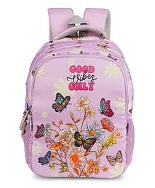 Vismiintrend Floral & Butterfly Print School Bag Backpack for Kids Lavender - 16 Inches