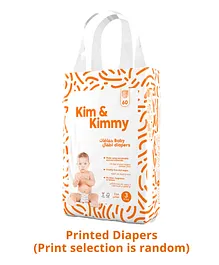 Kim & Kimmy Size 3 Tape Diapers with Wetness Indicator - 60 Pieces