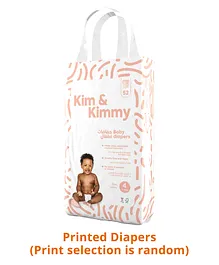 Kim & Kimmy Size 4 Tape Diapers with Wetness Indicator - 52 Pieces
