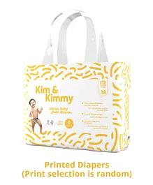 Kim & Kimmy Size 6 Tape Diapers with Wetness Indicator - 38 Pieces