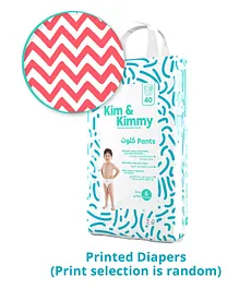 Kim & Kimmy Size 6 Pant Style Diapers with Wetness Indicator - 40 Pieces