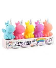 Ratnas Squeezy Bath Toys Unicorn Pack Of 5 - Color May Vary