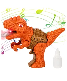 Fiddlerz Mist Spray Dinosaur Guns Toy Pistols with Light Sound Toy - Brown & Red