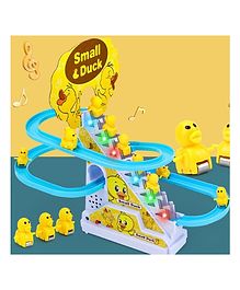 ADKD Musical Duck Track Slide and Climb Stairs Toys with 3 Duck (Color & Design of Track May Vary)