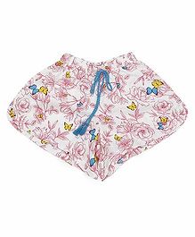Pinehill Floral Printed Shorts - White Pinehill Floral Printed Shorts - White