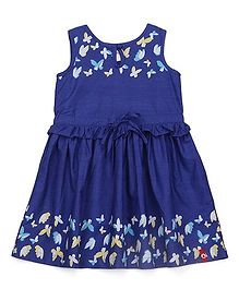 Pinehill Sleeveless Frock Butterfly Print - Navy Blue Pinehill Sleeveless Frock Butterfly Print - Navy Blue